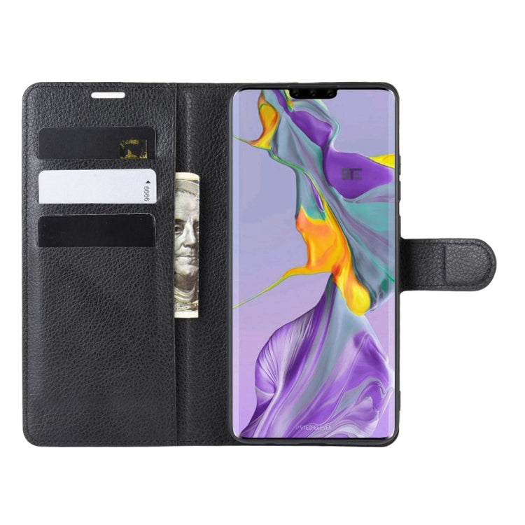 For Huawei Mate 30 Litchi Texture Horizontal Flip Leather Case with Wallet & Holder & Card Slots