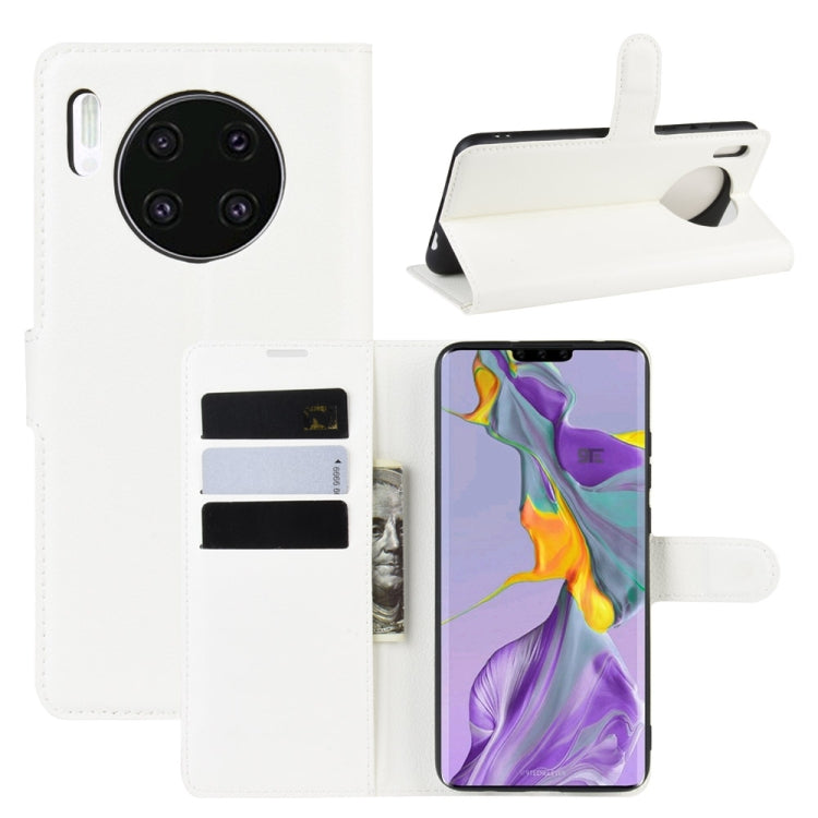 For Huawei Mate 30 Litchi Texture Horizontal Flip Leather Case with Wallet & Holder & Card Slots