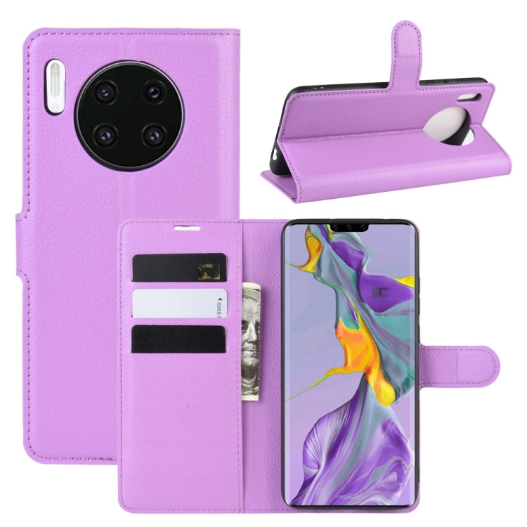 For Huawei Mate 30 Litchi Texture Horizontal Flip Leather Case with Wallet & Holder & Card Slots