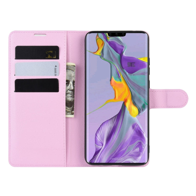 For Huawei Mate 30 Litchi Texture Horizontal Flip Leather Case with Wallet & Holder & Card Slots