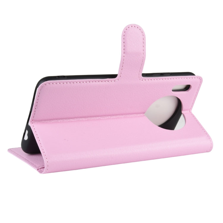 For Huawei Mate 30 Litchi Texture Horizontal Flip Leather Case with Wallet & Holder & Card Slots