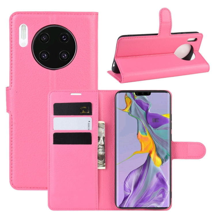 For Huawei Mate 30 Litchi Texture Horizontal Flip Leather Case with Wallet & Holder & Card Slots
