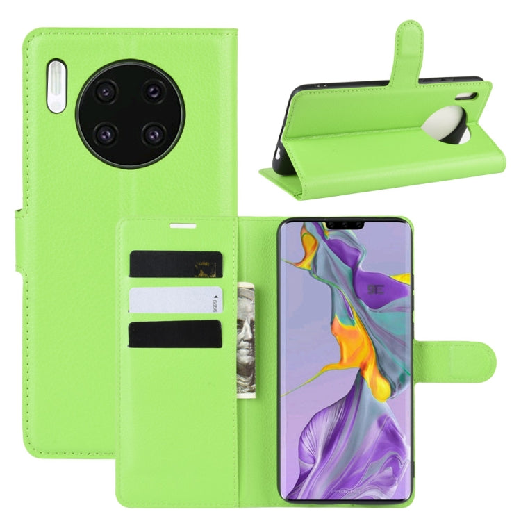 For Huawei Mate 30 Litchi Texture Horizontal Flip Leather Case with Wallet & Holder & Card Slots