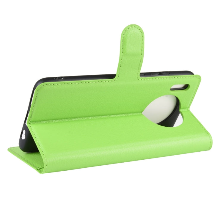 For Huawei Mate 30 Litchi Texture Horizontal Flip Leather Case with Wallet & Holder & Card Slots