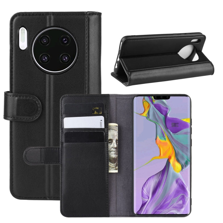 For Huawei Mate 30 Horizontal Flip Genuine Leather Case with Card Slots & Holder & Wallet