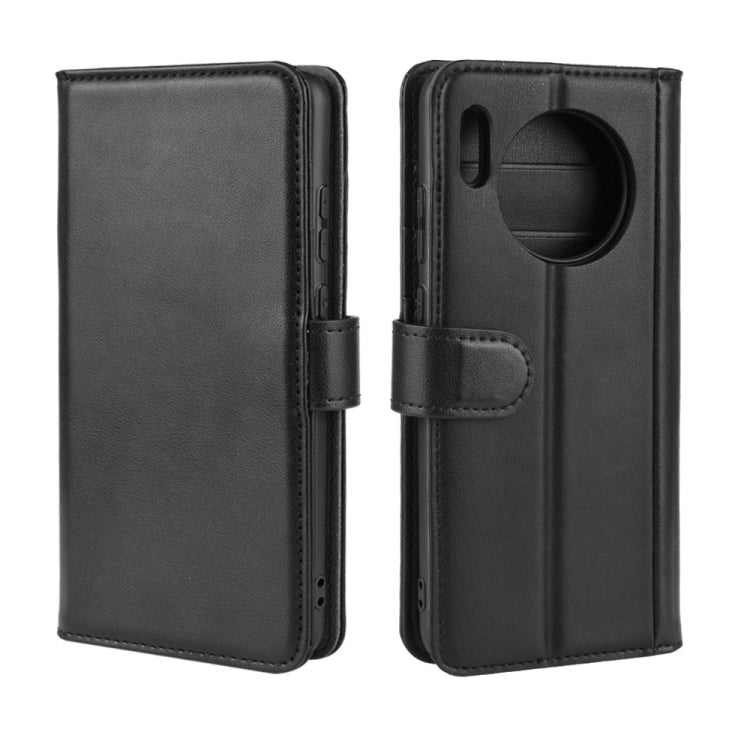 For Huawei Mate 30 Horizontal Flip Genuine Leather Case with Card Slots & Holder & Wallet