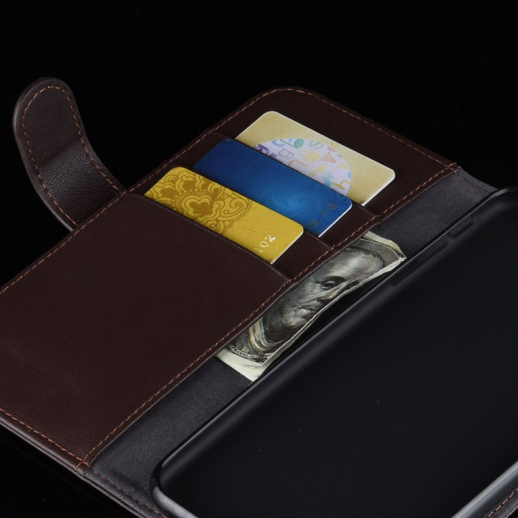 For Huawei Mate 30 Horizontal Flip Genuine Leather Case with Card Slots & Holder & Wallet