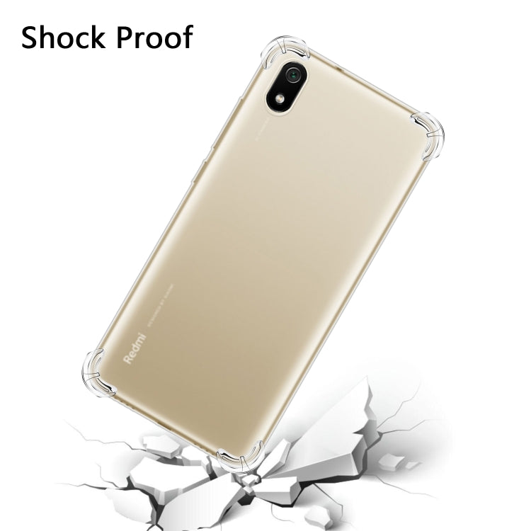 For Xiaomi Redmi 7A Four-Corner Anti-Drop Ultra-Thin Transparent TPU Phone Case(Transparent)