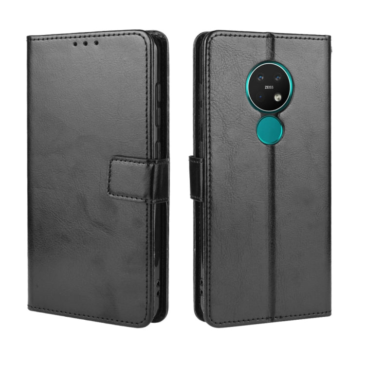 For Nokia 7.2 / Nokia 6.2 Retro Crazy Horse Texture Horizontal Flip Leather Case , with Holder & Card Slots & Photo Frame