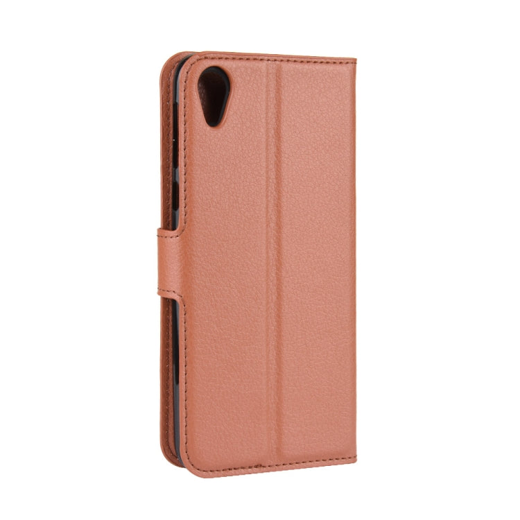 For Motorola Moto E6 Litchi Texture Horizontal Flip Leather Case with Wallet & Holder & Card Slots