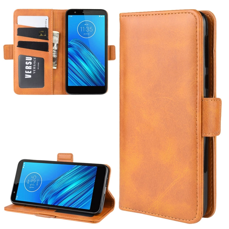 For Motorola Moto E6 Wallet Stand Leather Cell Phone Case with Wallet & Holder & Card Slots