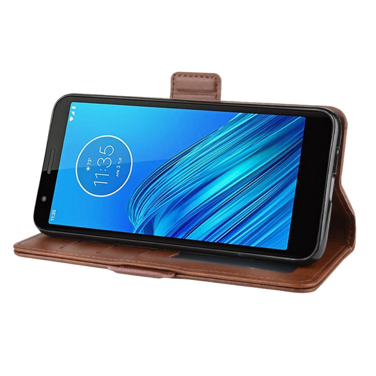 For Motorola Moto E6 Wallet Stand Leather Cell Phone Case with Wallet & Holder & Card Slots