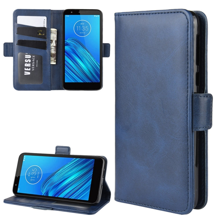 For Motorola Moto E6 Wallet Stand Leather Cell Phone Case with Wallet & Holder & Card Slots