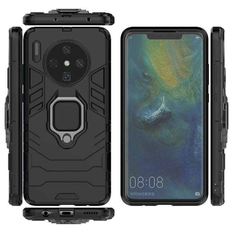 For Huawei Mate 30 PC + TPU Shockproof Protective Case with Magnetic Ring Holder