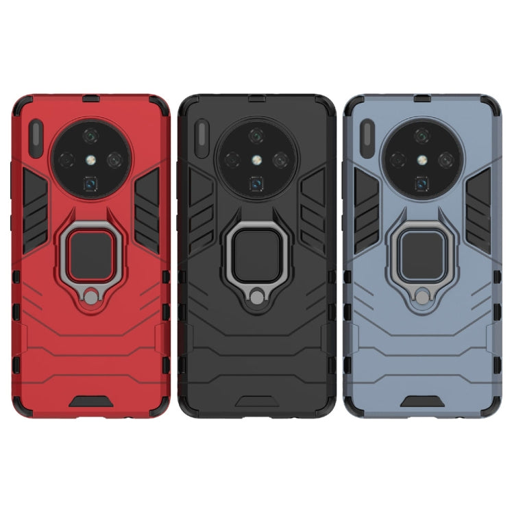 For Huawei Mate 30 PC + TPU Shockproof Protective Case with Magnetic Ring Holder