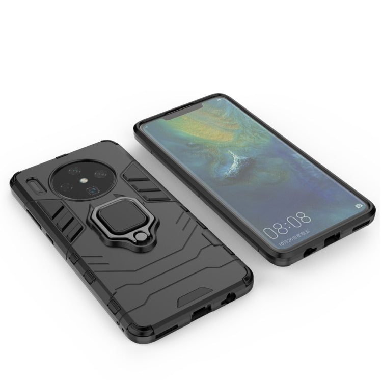 For Huawei Mate 30 PC + TPU Shockproof Protective Case with Magnetic Ring Holder