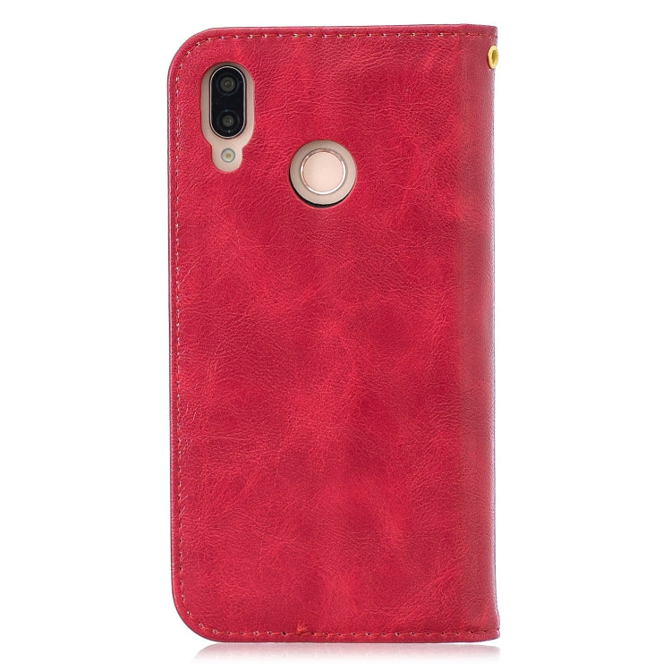 For Huawei P20 Lite Copper Buckle Nappa Texture Horizontal Flip Leather Case , with Holder & Card Slots & Wallet