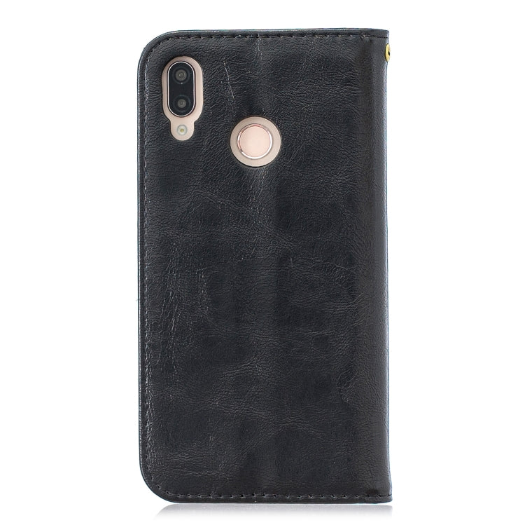 For Huawei P20 Lite Copper Buckle Nappa Texture Horizontal Flip Leather Case , with Holder & Card Slots & Wallet