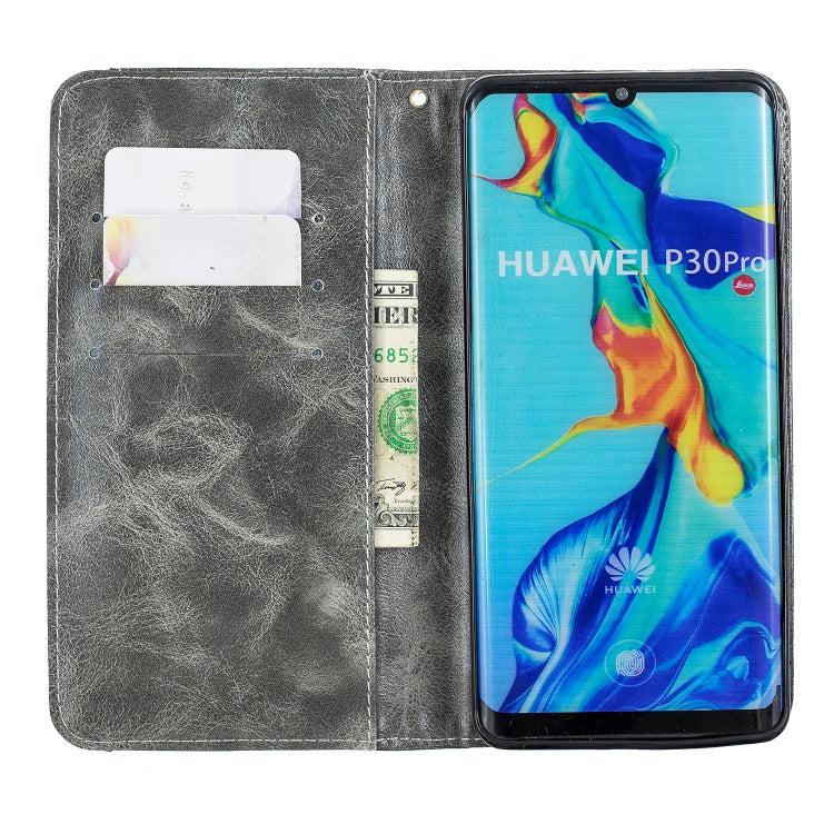 For Huawei P30 Pro Copper Buckle Nappa Texture Horizontal Flip Leather Case , with Holder & Card Slots & Wallet