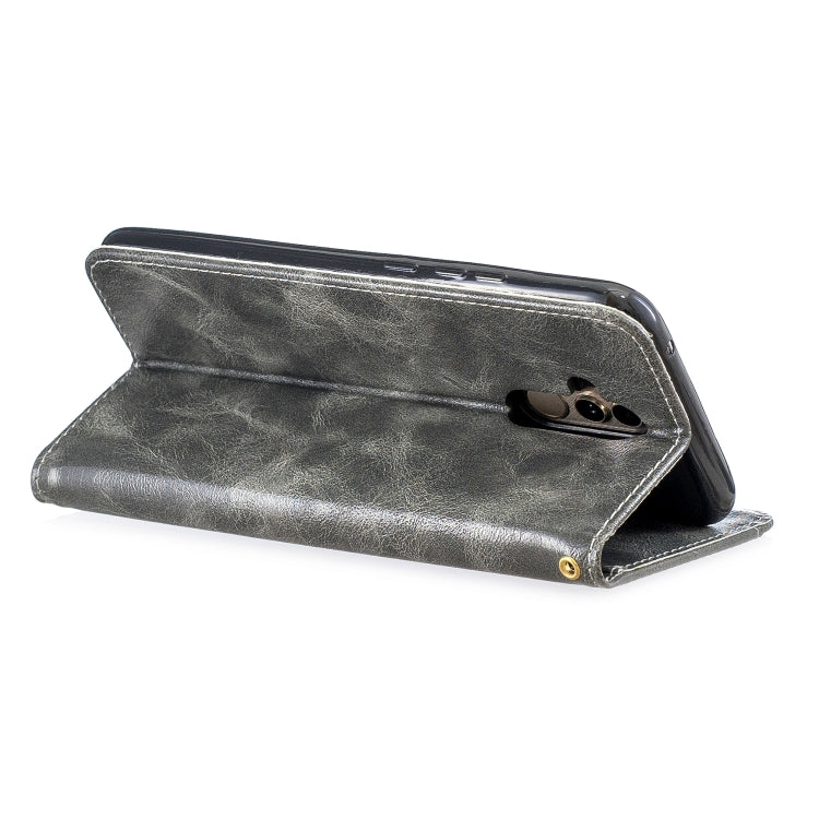 For Huawei Mate 20 Lite Copper Buckle Nappa Texture Horizontal Flip Leather Case , with Holder & Card Slots & Wallet