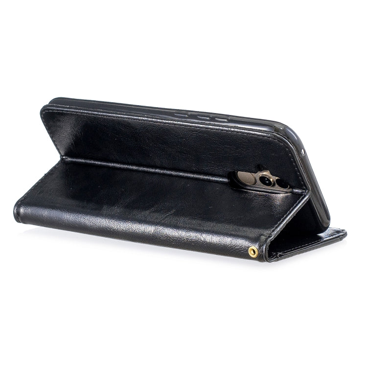 For Huawei Mate 20 Lite Copper Buckle Nappa Texture Horizontal Flip Leather Case , with Holder & Card Slots & Wallet