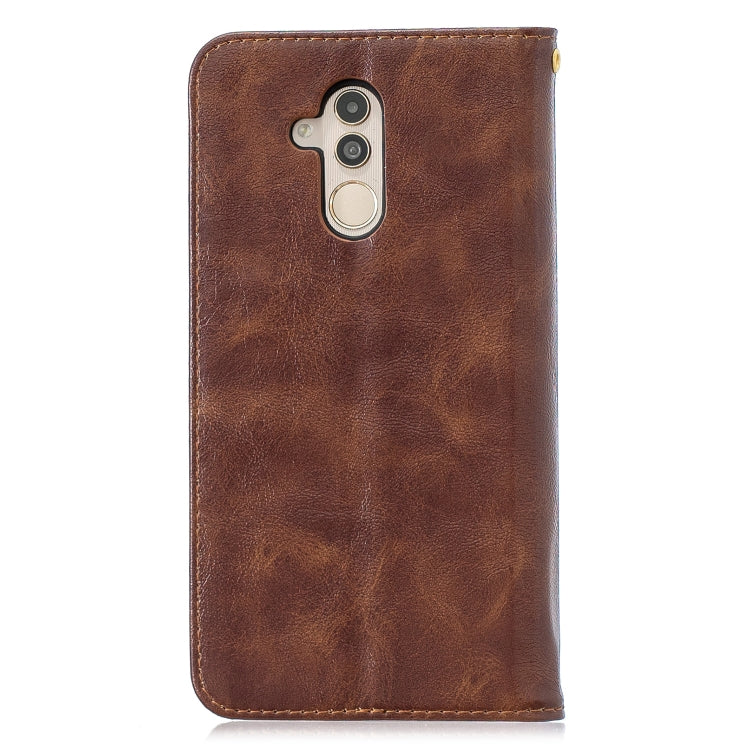 For Huawei Mate 20 Lite Copper Buckle Nappa Texture Horizontal Flip Leather Case , with Holder & Card Slots & Wallet