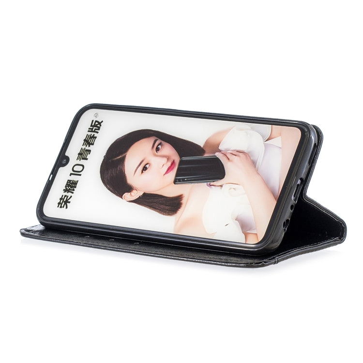 For Huawei Honor 10 Lite Copper Buckle Nappa Texture Horizontal Flip Leather Case , with Holder & Card Slots & Wallet