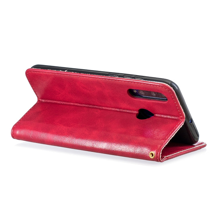 For Huawei Honor 10i Copper Buckle Nappa Texture Horizontal Flip Leather Case , with Holder & Card Slots & Wallet