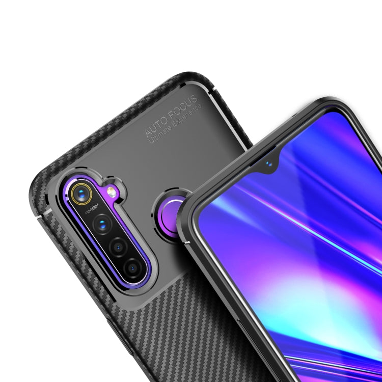 For Xiaomi Redmi Note 8 Carbon Fiber Texture Shockproof TPU Case(Black)