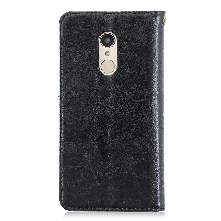 For Xiaomi Redmi 5 Plus Copper Buckle Nappa Texture Horizontal Flip Leather Case, with Holder & Card Slots & Wallet
