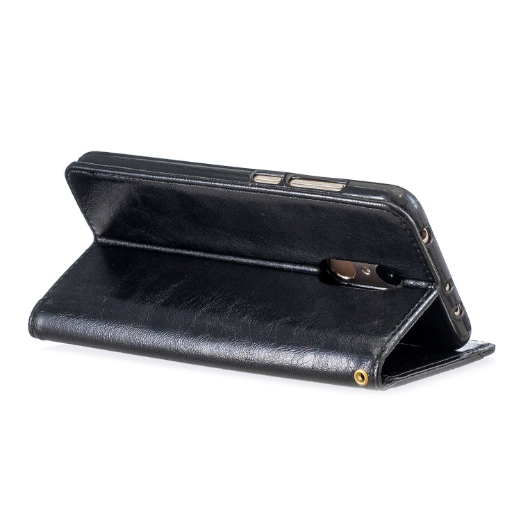 For Xiaomi Redmi 5 Plus Copper Buckle Nappa Texture Horizontal Flip Leather Case, with Holder & Card Slots & Wallet