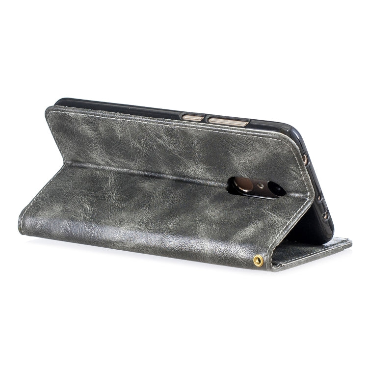 For Xiaomi Redmi 6 Copper Buckle Nappa Texture Horizontal Flip Leather Case, with Holder & Card Slots & Wallet