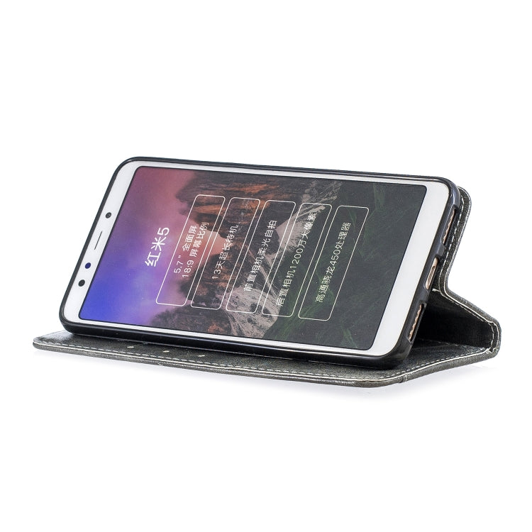 For Xiaomi Redmi 6 Copper Buckle Nappa Texture Horizontal Flip Leather Case, with Holder & Card Slots & Wallet