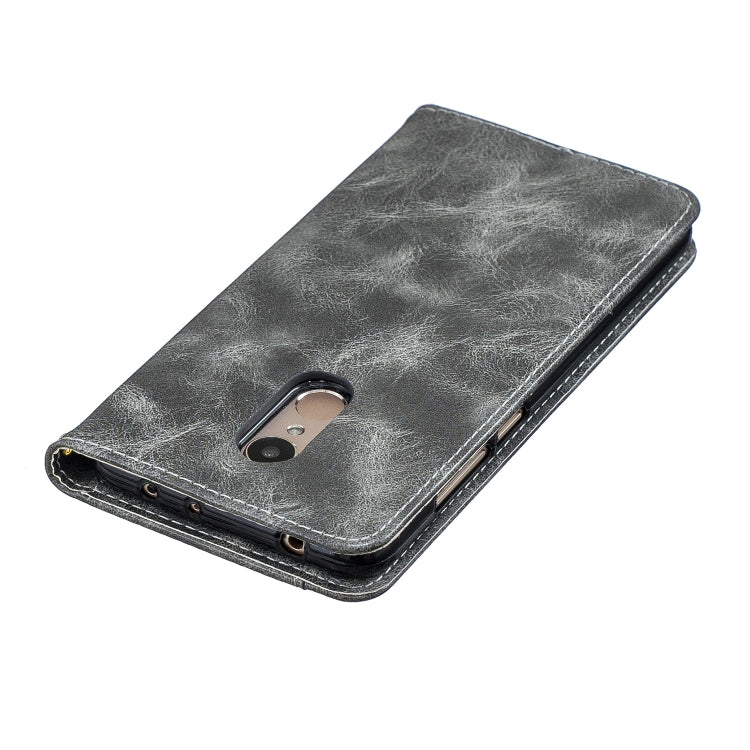 For Xiaomi Redmi 6 Copper Buckle Nappa Texture Horizontal Flip Leather Case, with Holder & Card Slots & Wallet