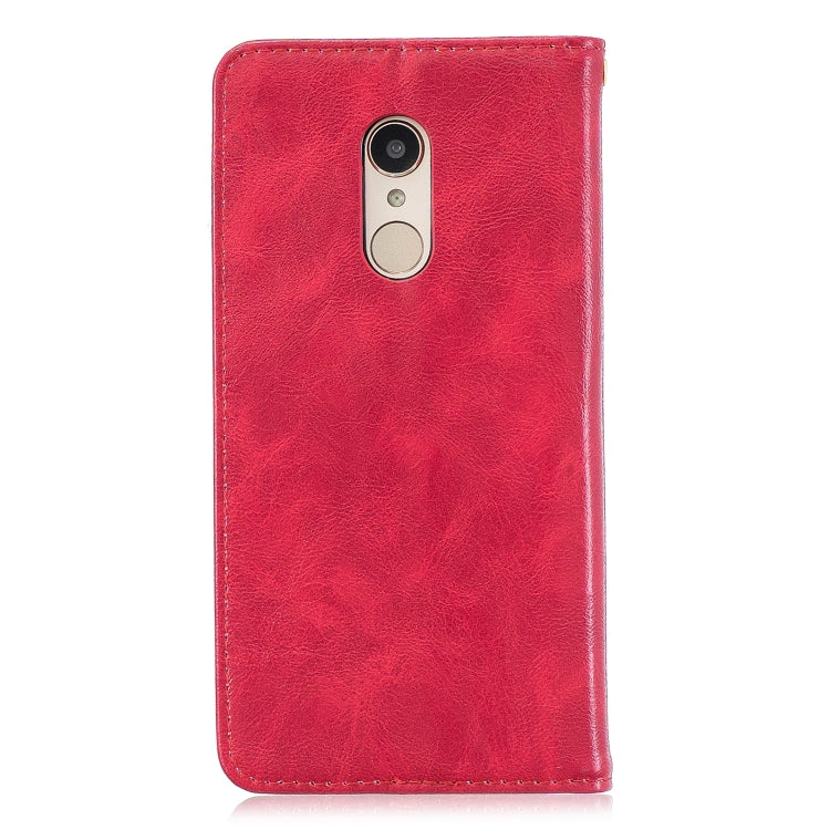 For Xiaomi Redmi 6 Copper Buckle Nappa Texture Horizontal Flip Leather Case, with Holder & Card Slots & Wallet