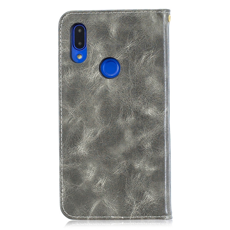 For Xiaomi Redmi 7 Copper Buckle Nappa Texture Horizontal Flip Leather Case, with Holder & Card Slots & Wallet