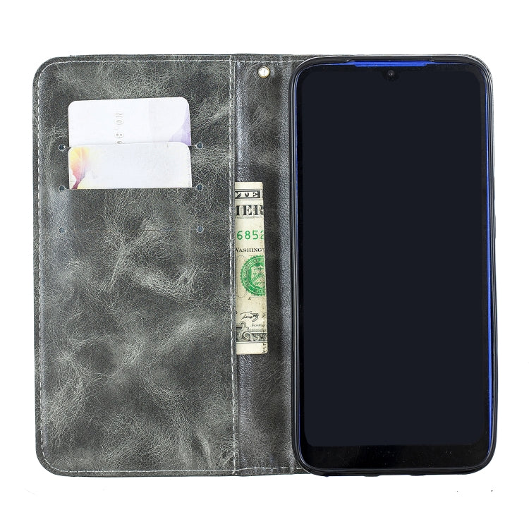 For Xiaomi Redmi 7 Copper Buckle Nappa Texture Horizontal Flip Leather Case, with Holder & Card Slots & Wallet