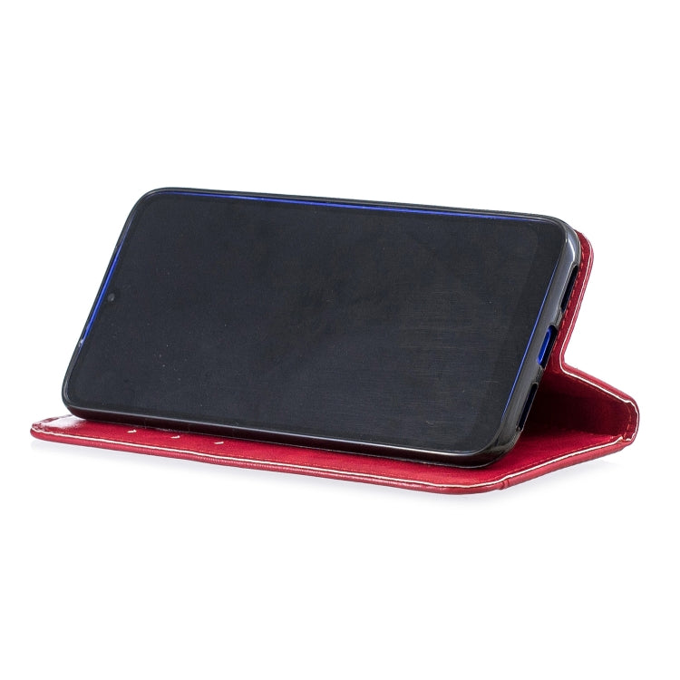 For Xiaomi Redmi 7 Copper Buckle Nappa Texture Horizontal Flip Leather Case, with Holder & Card Slots & Wallet