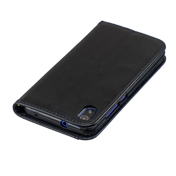 For Xiaomi Redmi 7A Copper Buckle Nappa Texture Horizontal Flip Leather Case, with Holder & Card Slots & Wallet