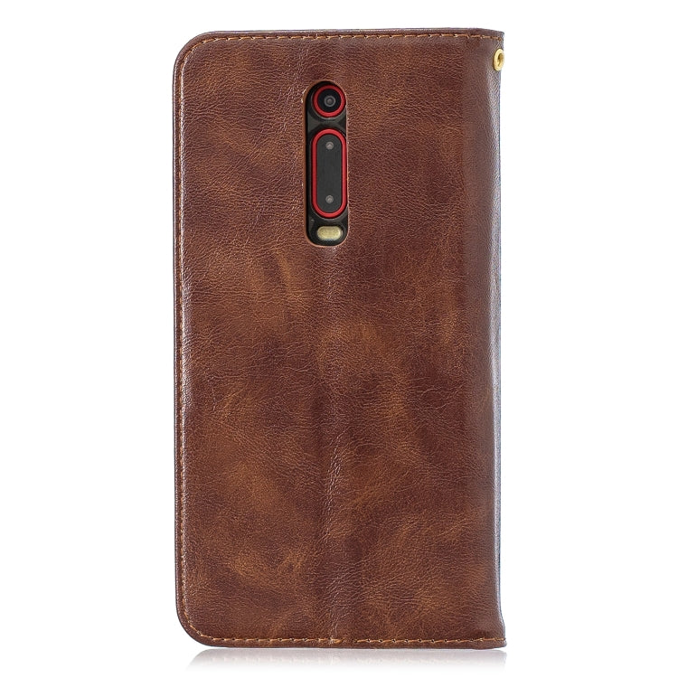 For Xiaomi Redmi K20 Copper Buckle Nappa Texture Horizontal Flip Leather Case, with Holder & Card Slots & Wallet