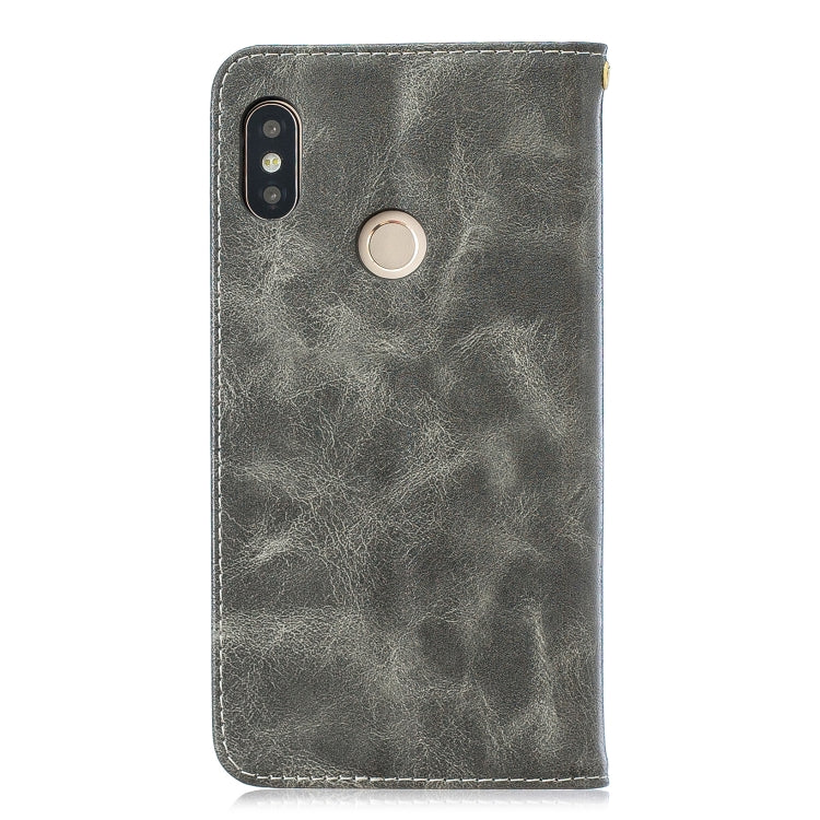 For Xiaomi Redmi Note5 Copper Buckle Nappa Texture Horizontal Flip Leather Case, with Holder & Card Slots & Wallet