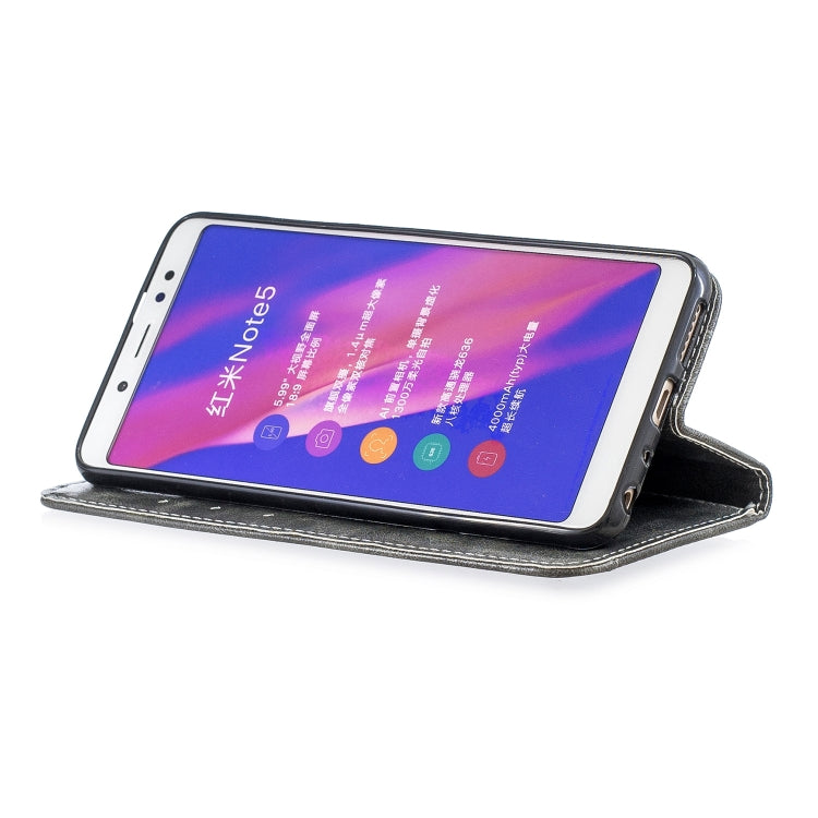 For Xiaomi Redmi Note5 Copper Buckle Nappa Texture Horizontal Flip Leather Case, with Holder & Card Slots & Wallet