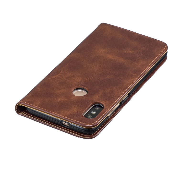 For Xiaomi Redmi Note5 Copper Buckle Nappa Texture Horizontal Flip Leather Case, with Holder & Card Slots & Wallet