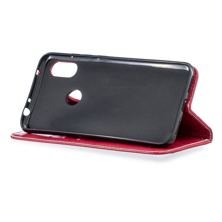 For Xiaomi Redmi Note 7 Copper Buckle Nappa Texture Horizontal Flip Leather Case, with Holder & Card Slots & Wallet