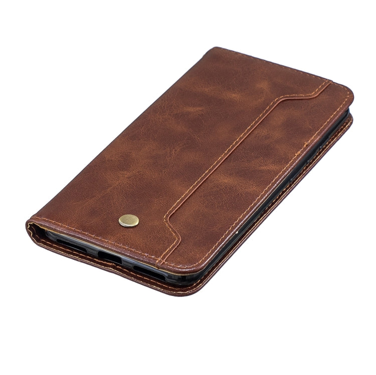 For Xiaomi Redmi Note 7 Copper Buckle Nappa Texture Horizontal Flip Leather Case, with Holder & Card Slots & Wallet