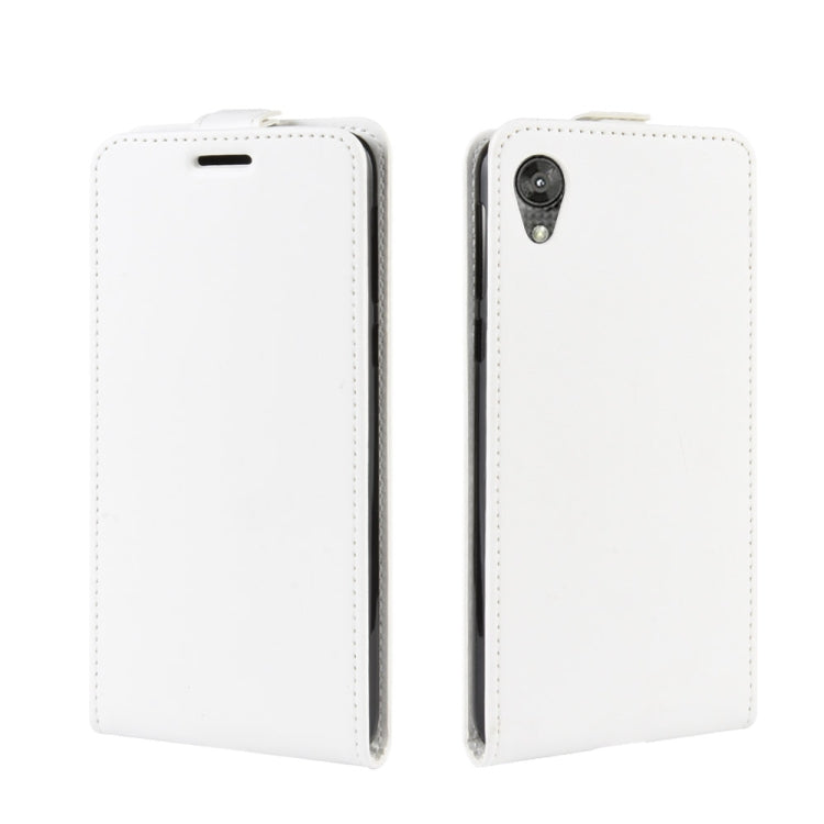 For Motorola Moto E6 Crazy Horse Vertical Flip Leather Protective Case