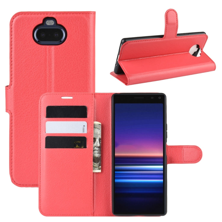 For SONY Xperia 20 Litchi Texture Horizontal Flip Leather Case with Wallet & Holder & Card Slots