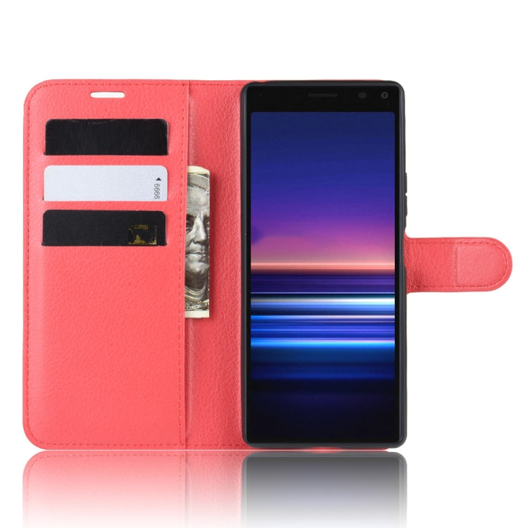 For SONY Xperia 20 Litchi Texture Horizontal Flip Leather Case with Wallet & Holder & Card Slots