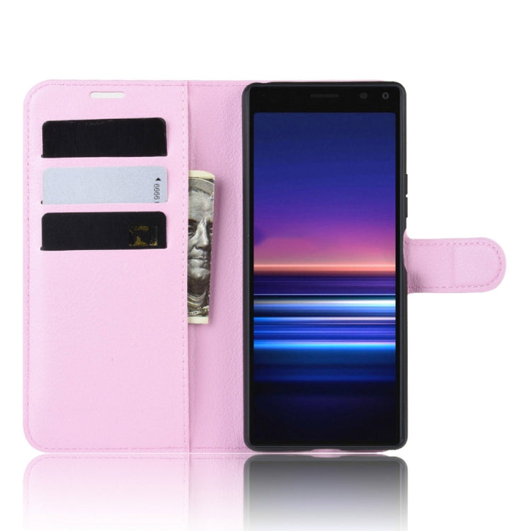 For SONY Xperia 20 Litchi Texture Horizontal Flip Leather Case with Wallet & Holder & Card Slots