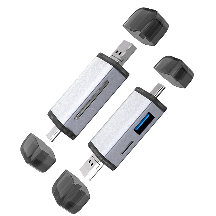 3 in 1 USB-C / Type-C + USB 2.0 + Micro USB Multifunction OTG Card Reader